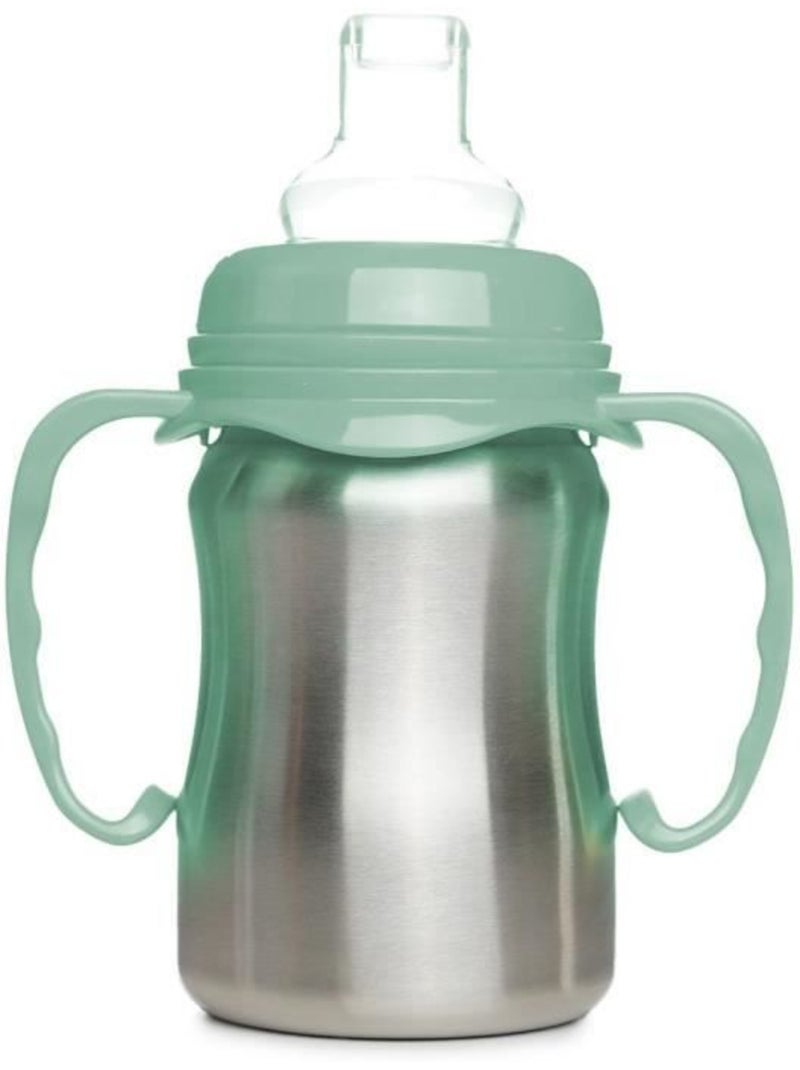 Tasse d'apprentissage - thermobaby - inox - 180 ml - vert cactus - ergonomique et anti-fuites Vert - Kiabi