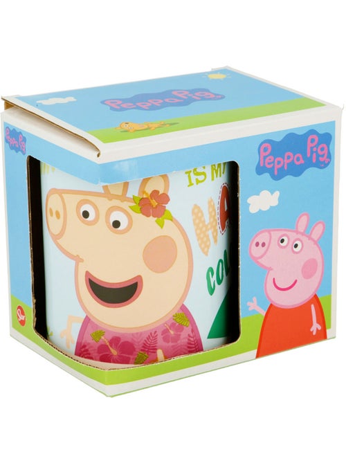 Tasse mok en keramiek 'Peppa Pig' 325 ml – Coffret cadeau Flamant roze - Kiabi