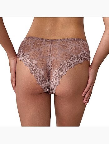 Taupe tanga tamara voor dames van les petites bombes