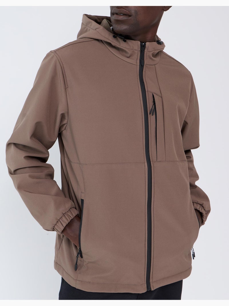 Technische parka met motorkap, mo fashion Bruin - Kiabi