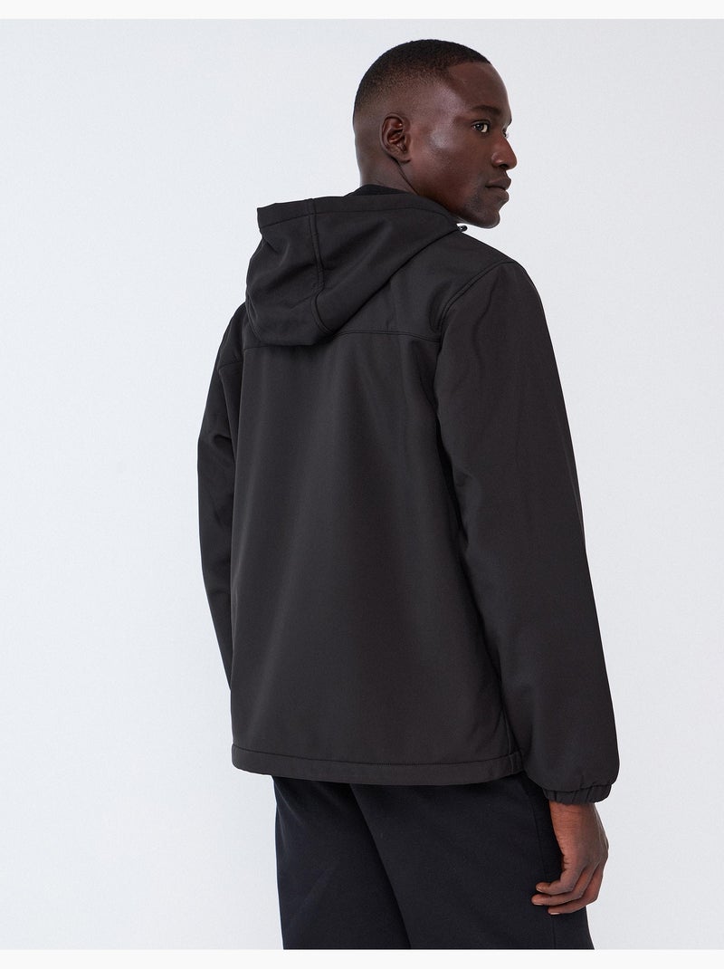 Technische parka met motorkap, mo fashion Zwart - Kiabi