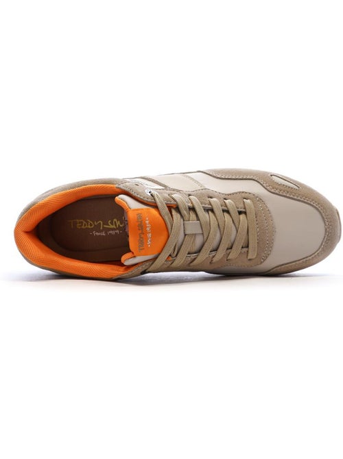 Teddy Smith 120500 Beige Heren Sneakers - Kiabi Teddy Smith 120500 Beige Heren Sneakers - Kiabi