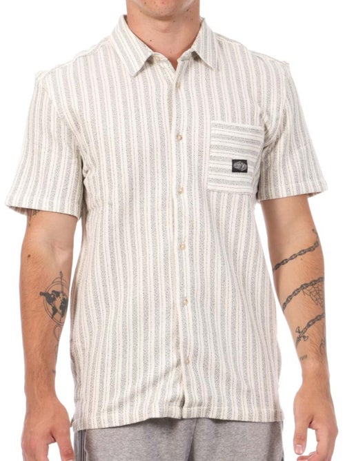 Teddy Smith Akuma Ecru/Beige Herenoverhemd - Kiabi Teddy Smith Akuma Ecru/Beige Herenoverhemd - Kiabi