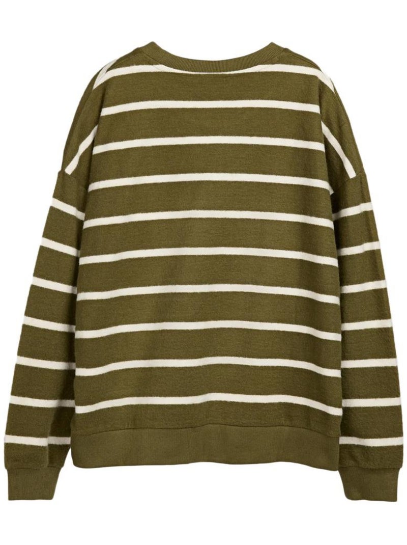 Teddy Smith Andy Dames Sweatshirt Kaki/Wit Licht kakigroen - Kiabi