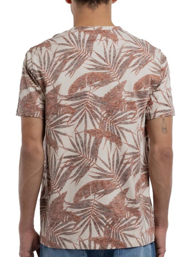 Teddy smith areski t-shirt voor heren - beige/bordeaux Bordeaux - Kiabi