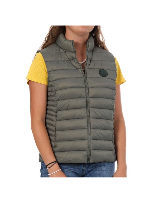 Teddy Smith B-Terry Kaki Bodywarmer voor Dames - Kiabi Teddy Smith B-Terry Kaki Bodywarmer voor Dames - Kiabi
