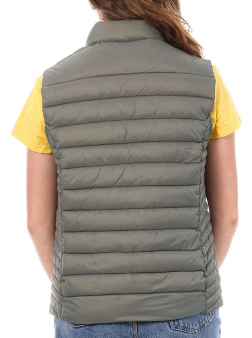 Teddy Smith B-Terry Kaki Bodywarmer voor Dames - Kiabi Teddy Smith B-Terry Kaki Bodywarmer voor Dames - Kiabi
