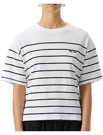Teddy smith carla t-shirt dames zwart/wit