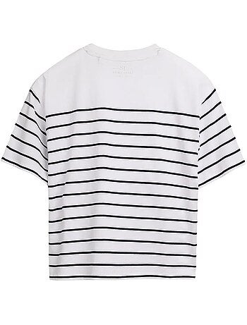 Teddy smith carla t-shirt dames zwart/wit