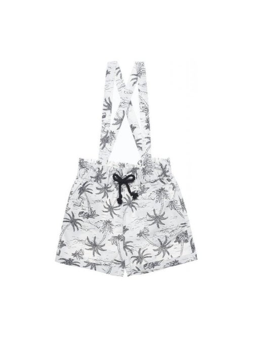Teddy Smith Chou Meisjes Salopette Short Ecru/Zwart - Kiabi