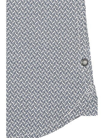 Teddy smith heren overhemd met korte mouwen - marineblauw