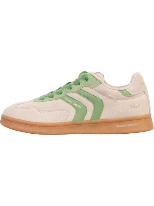 Teddy Smith Dames Sneakers Beige/Groen 120519 - Kiabi Teddy Smith Dames Sneakers Beige/Groen 120519 - Kiabi