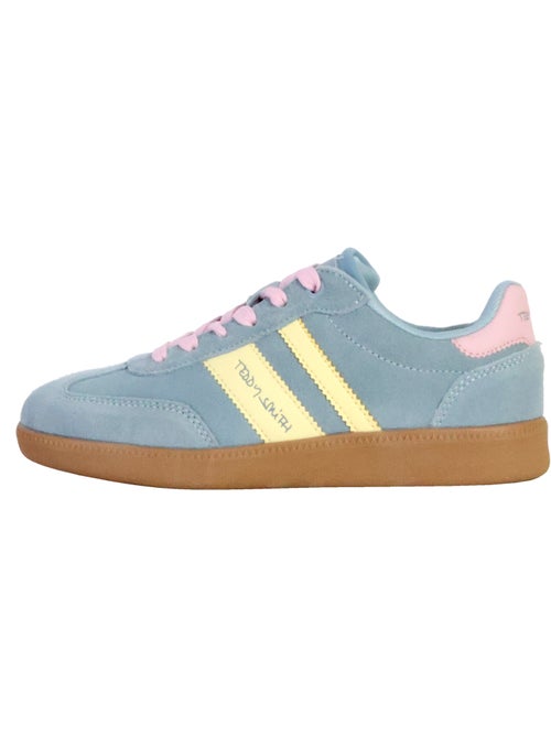 Teddy Smith Dames Sneakers Blauw/Geel 120123 - Kiabi Teddy Smith Dames Sneakers Blauw/Geel 120123 - Kiabi