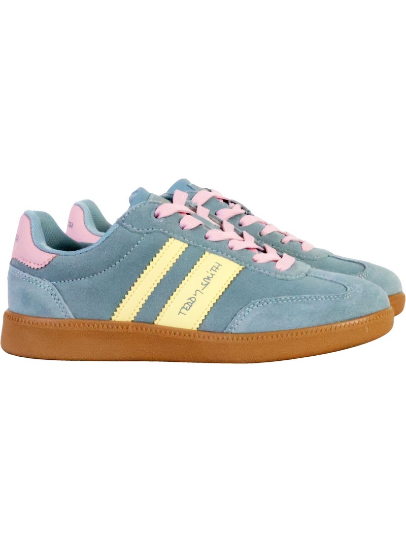 Teddy Smith Dames Sneakers Blauw/Geel 120123 Blauw - Kiabi