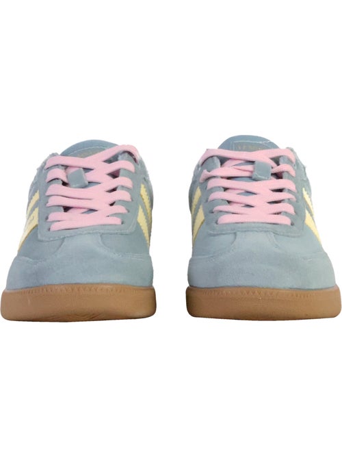 Teddy Smith Dames Sneakers Blauw/Geel 120123 - Kiabi Teddy Smith Dames Sneakers Blauw/Geel 120123 - Kiabi