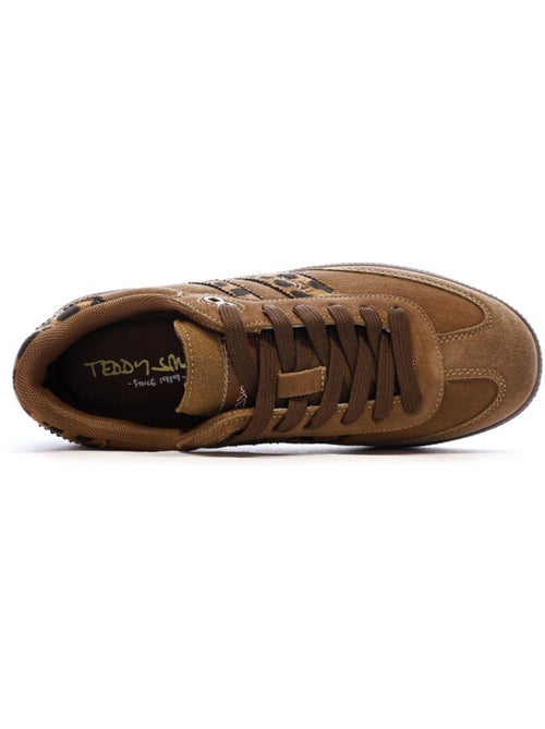 Teddy Smith Dames Sneakers Bruin/Luipaardprint 120233 - Kiabi Teddy Smith Dames Sneakers Bruin/Luipaardprint 120233 - Kiabi