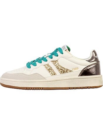 Teddy smith dames sneakers ecru/goud 120598