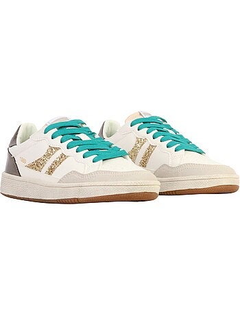 Teddy smith dames sneakers ecru/goud 120598