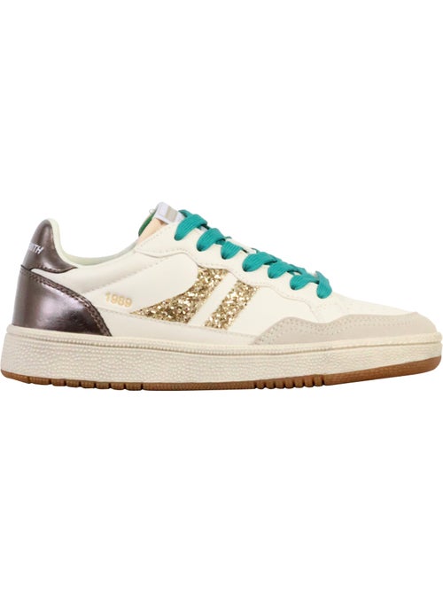 Teddy Smith Dames Sneakers Ecru/Goud 120598 - Kiabi Teddy Smith Dames Sneakers Ecru/Goud 120598 - Kiabi