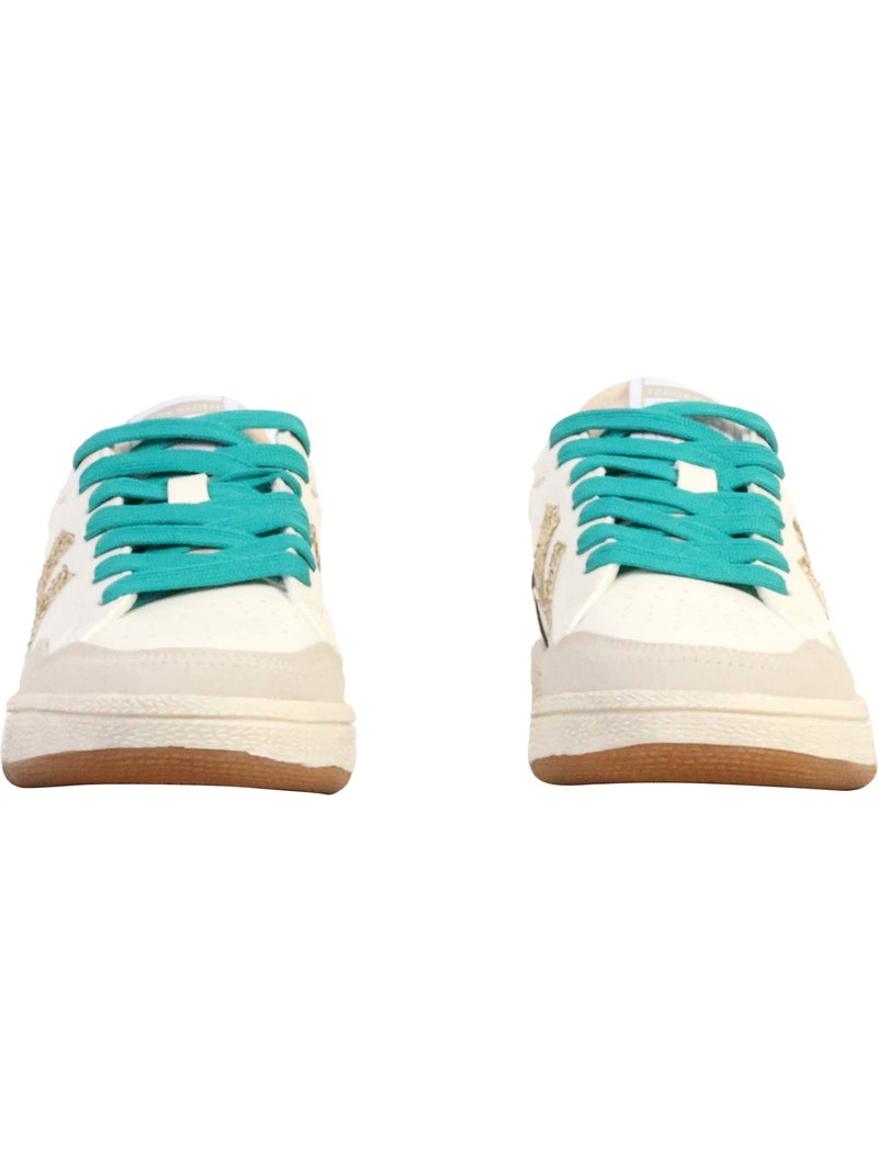 Teddy Smith Dames Sneakers Ecru/Goud 120598 Goud/Goudkleurig - Kiabi