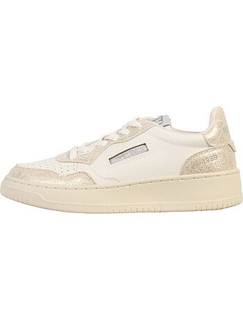 Teddy smith dames sneakers goud/ecru 120540