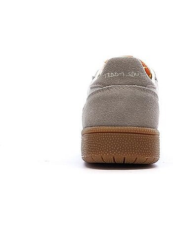 Teddy smith dames sneakers grijs/oranje 120596