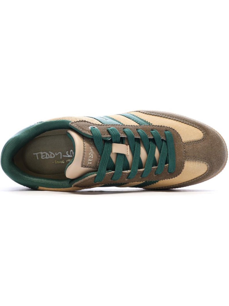 Teddy Smith Dames Sneakers Groen/Beige 120235 Beige - Kiabi