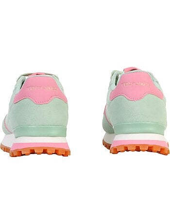 Teddy smith dames sneakers beige/oranje 120515