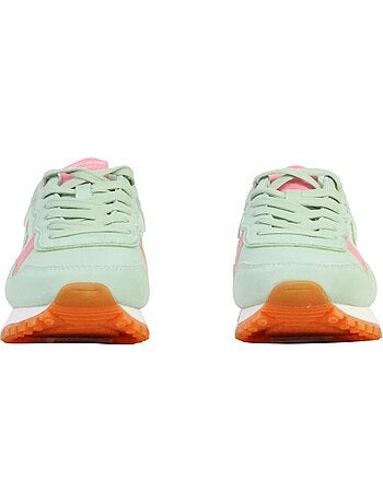 Teddy smith dames sneakers beige/oranje 120515