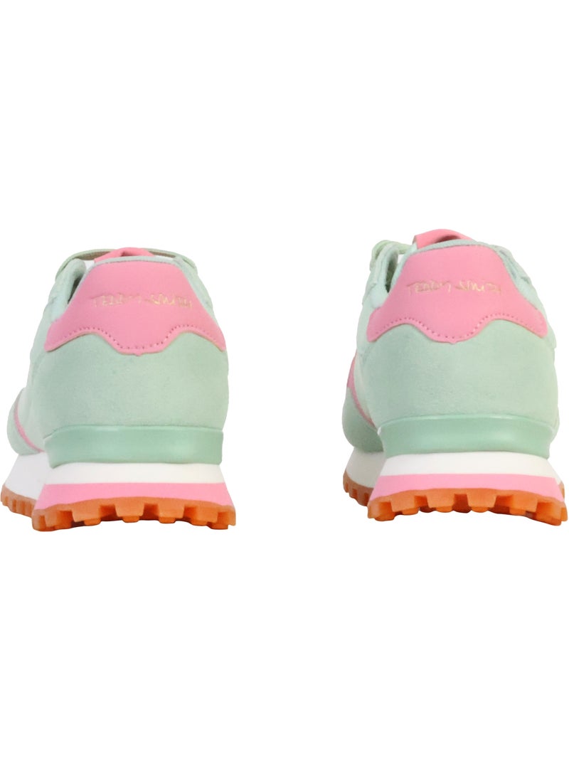Teddy smith dames sneakers groen/roze 120515 Lichtblauw - Kiabi