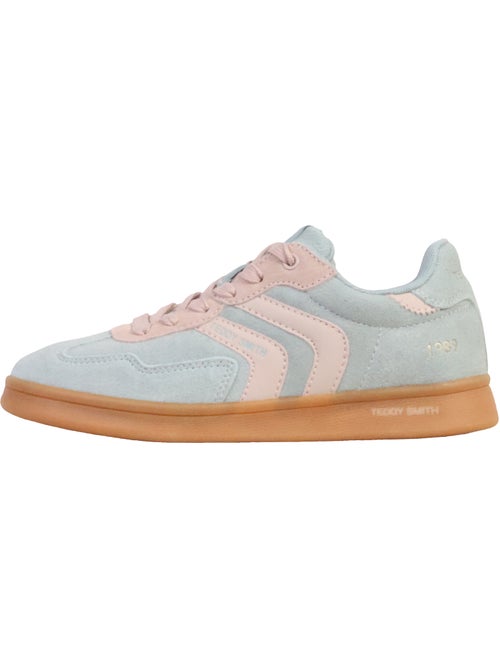 Teddy Smith Dames Sneakers Turquoise/Roze 120519 - Kiabi Teddy Smith Dames Sneakers Turquoise/Roze 120519 - Kiabi