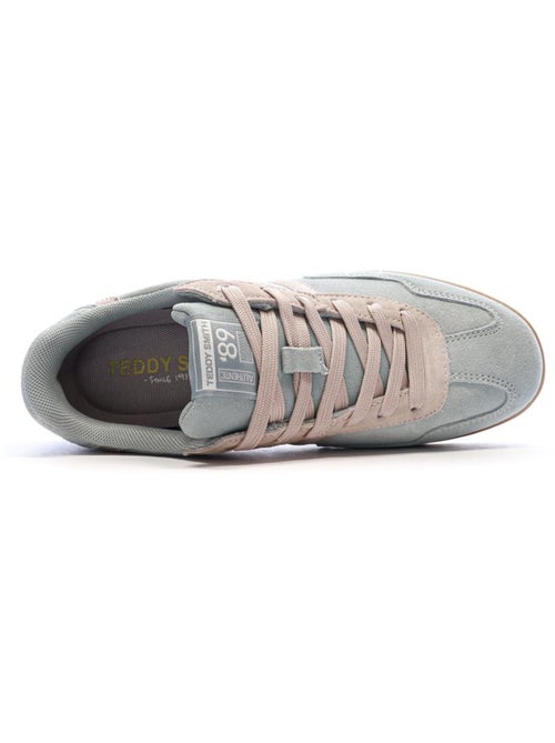 Teddy Smith Dames Sneakers Turquoise/Roze 120519 - Kiabi Teddy Smith Dames Sneakers Turquoise/Roze 120519 - Kiabi