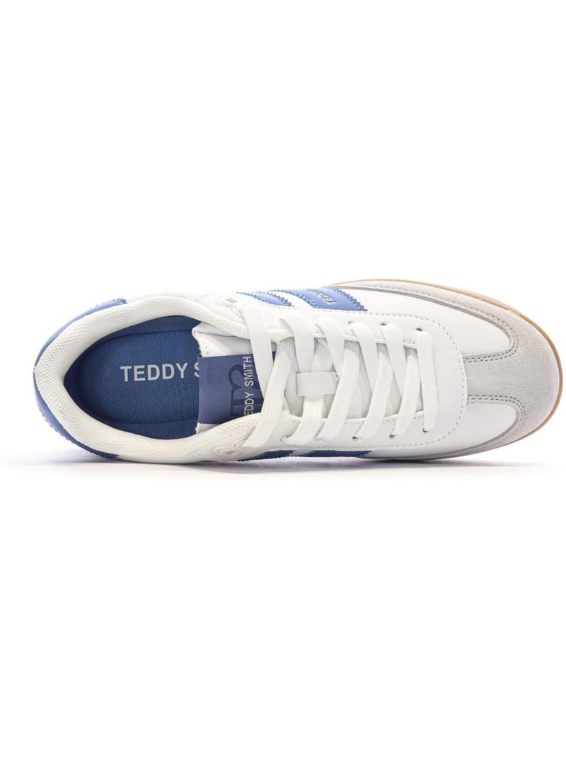Teddy smith dames sneakers wit/blauw 120131 Blauw - Kiabi