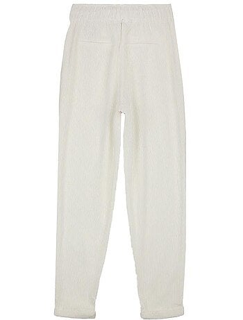 Teddy smith dames velours broek wit 30116952d