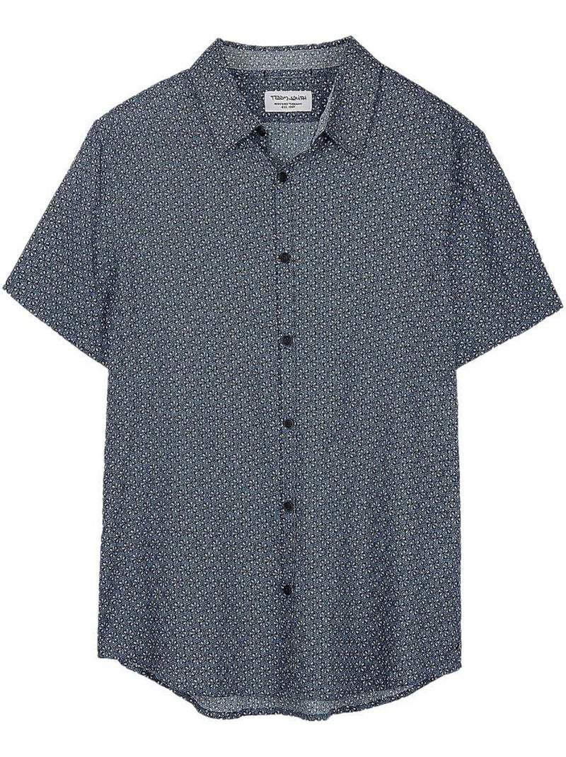 Teddy Smith Dixon Heren overhemd met print Marineblauw - Kiabi