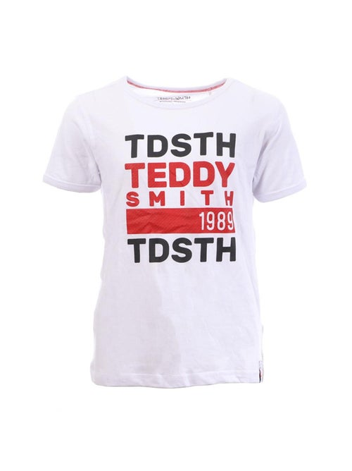 Teddy Smith Dustin Wit T-shirt voor Jongens - Kiabi Teddy Smith Dustin Wit T-shirt voor Jongens - Kiabi
