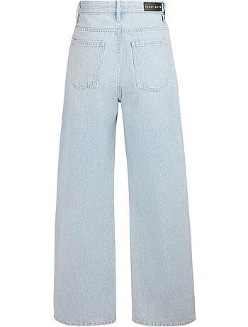 Teddy smith electra lichtblauwe wide leg jeans voor meisjes