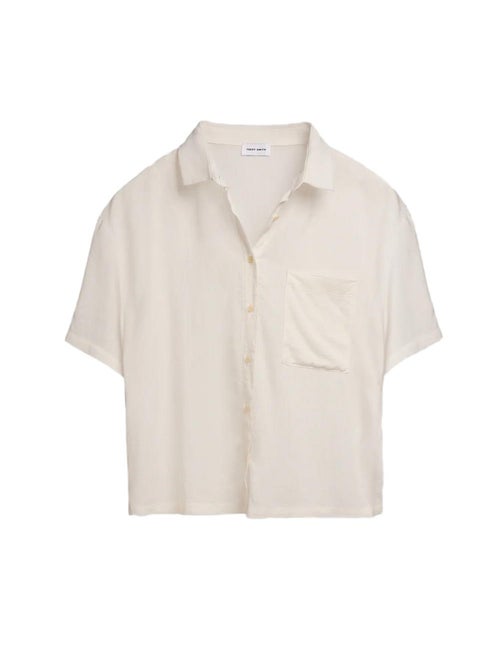 Teddy Smith Elia Ecru Damesblouse - Kiabi Teddy Smith Elia Ecru Damesblouse - Kiabi