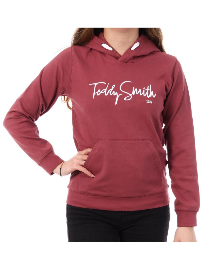 Teddy smith evry bordeaux jongens hoodie Bordeaux - Kiabi