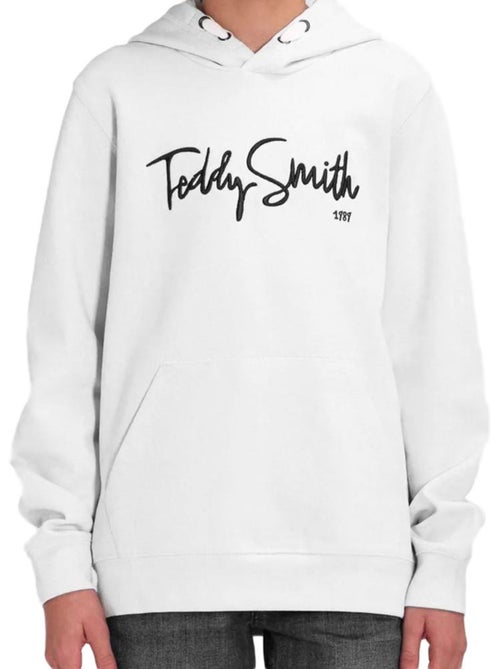 Teddy Smith Evry Jongens Sweatshirt Wit - Kiabi Teddy Smith Evry Jongens Sweatshirt Wit - Kiabi