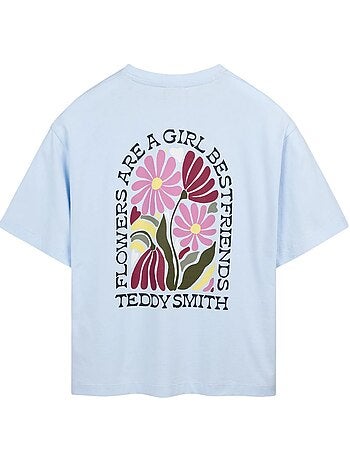 Teddy smith flowa t-shirt voor dames met rozenprint
