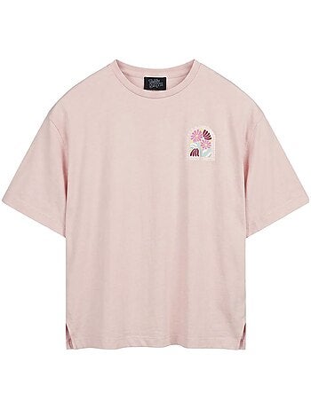 Teddy smith flowa t-shirt voor dames met rozenprint
