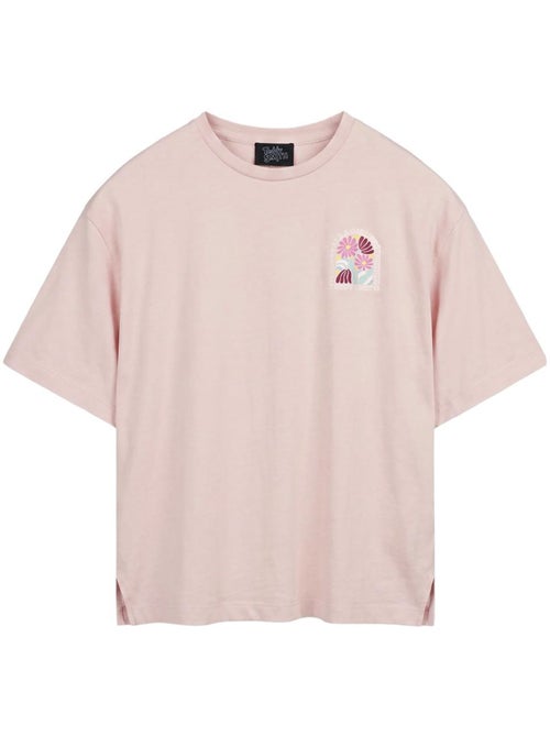 Teddy smith flowa t-shirt voor dames met rozenprint - Kiabi