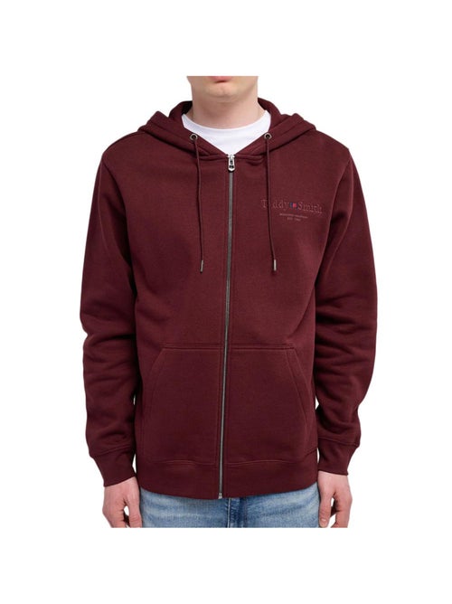 Teddy Smith Giclass Bordeaux Heren Sweatvest met Rits - Kiabi Teddy Smith Giclass Bordeaux Heren Sweatvest met Rits - Kiabi