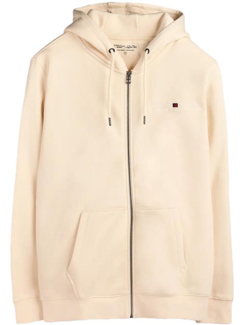 Teddy Smith Giclass Heren Ecru Zip-Sweater - Kiabi Teddy Smith Giclass Heren Ecru Zip-Sweater - Kiabi