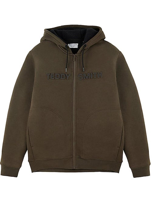 Teddy Smith Giclass Kaki Heren Zip-Up Vest - Kiabi Teddy Smith Giclass Kaki Heren Zip-Up Vest - Kiabi