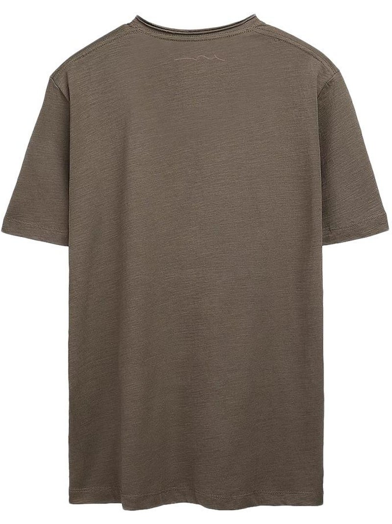 Teddy Smith Gildas Kaki T-shirt voor Heren Licht kakigroen - Kiabi
