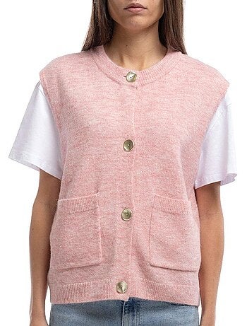 Teddy smith hazel roze damesgilet