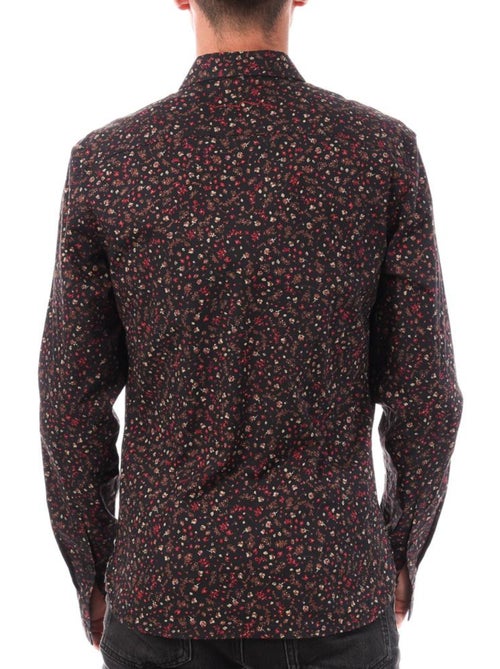 Teddy Smith Heren overhemd met bloemenprint zwart/rood - Kiabi Teddy Smith Heren overhemd met bloemenprint zwart/rood - Kiabi