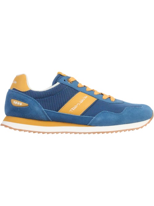 Teddy Smith Heren Sneakers Blauw/Geel 120501 - Kiabi Teddy Smith Heren Sneakers Blauw/Geel 120501 - Kiabi